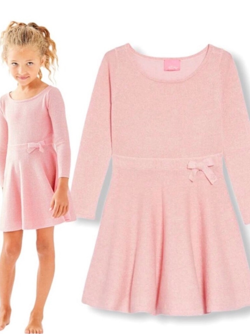 NWT Lilly Pulitzer girls pink Carynn sweater dress